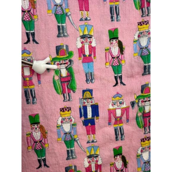 Jayes Studio Nutcracker Print Pajama Shirt Pink Cotton Sleep Top Size L (14-18) - Picture 10 of 16